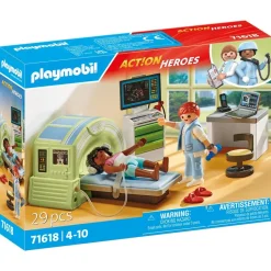 Scanner médical avec patiente Playmobil Action Heroes 71618