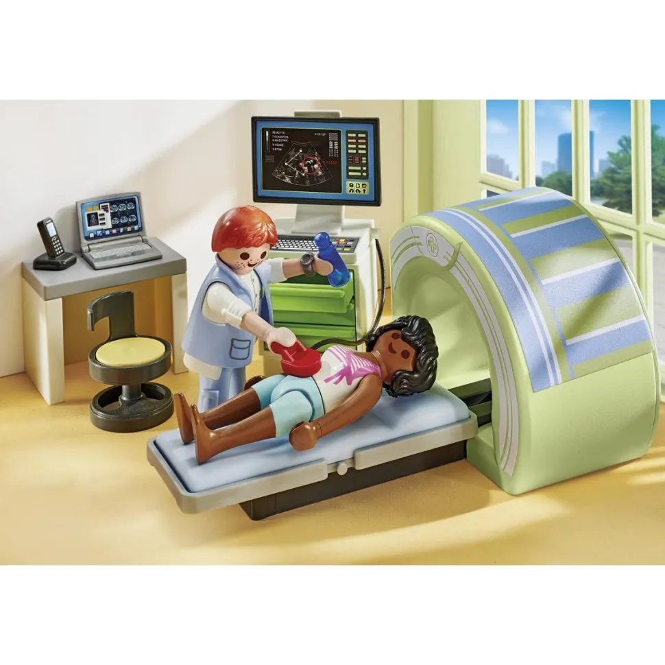 Scanner médical avec patiente Playmobil Action Heroes 71618