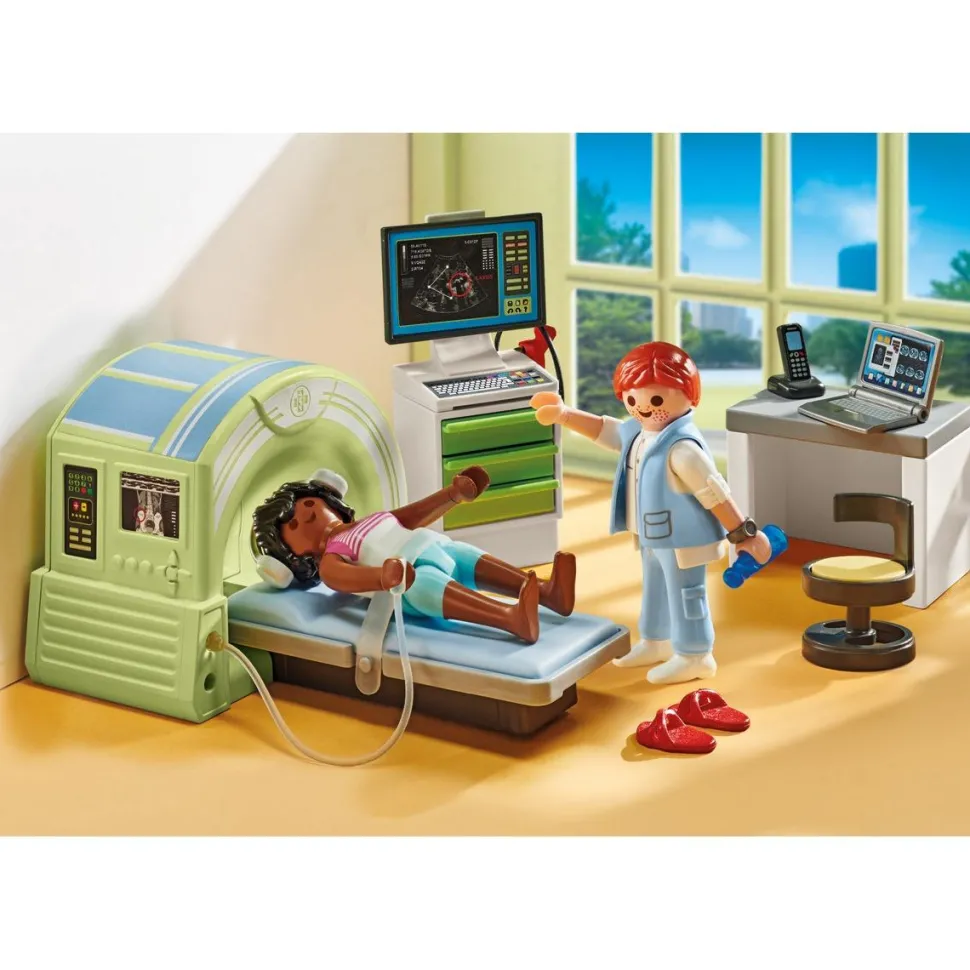 Scanner médical avec patiente Playmobil Action Heroes 71618