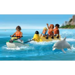 Scooter des mers, banane tractée avec 4 personnages - Playmobil My life 71905