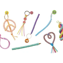 Scoubidous peace et love 50 fils - Les ateliers déco