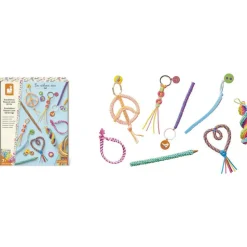 Scoubidous peace et love 50 fils - Les ateliers déco