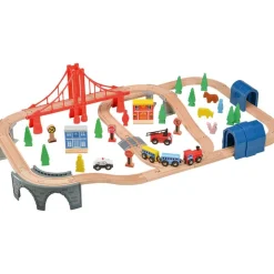 Set De Train En Bois - 70 Pièces - L'atelier Du Bois