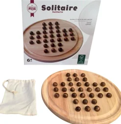 Solitaire En Bois Nom D'un Pion