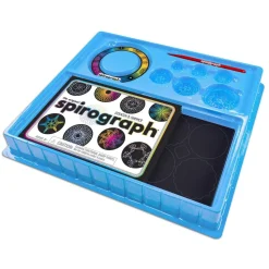Spirograph multicolore et paillettes
