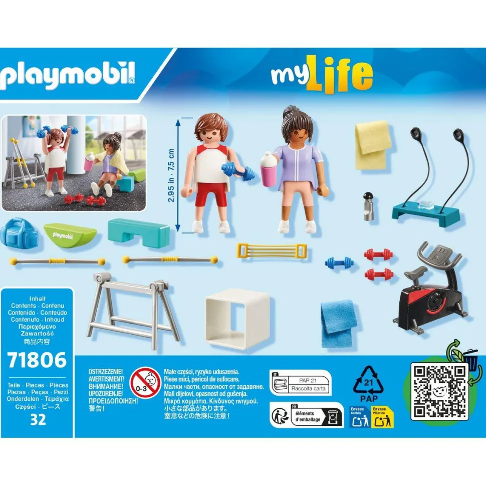 Sportifs avec matériel de fitness PLAYMOBIL MY LIFE 71806