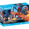 Super-héros et son drone contre un ninja Playmobil Heroes 71833