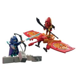 Super-héros et son drone contre un ninja Playmobil Heroes 71833