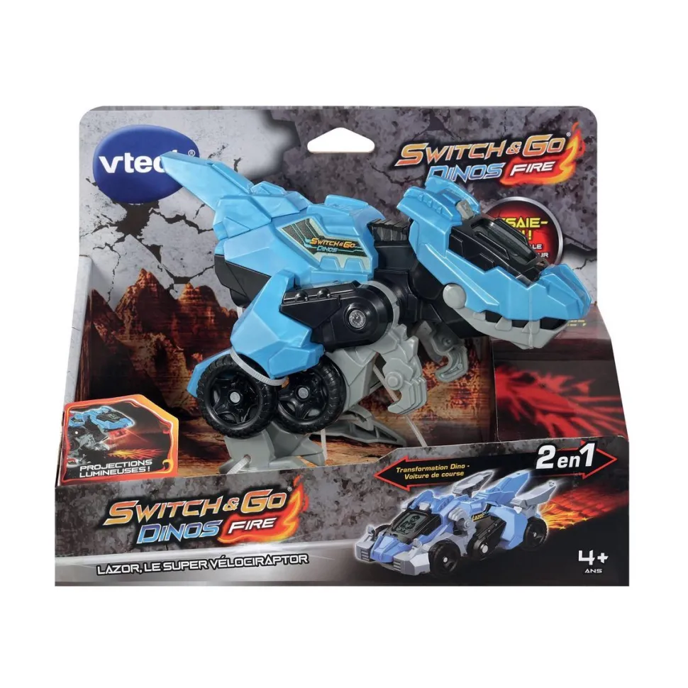 Switch & Go Dinos Fire : Lazor, le super Vélociraptor