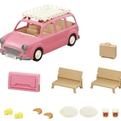 Sylvanian Families - Le monospace rose et set de pique-nique 5535
