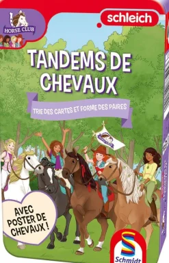 Tandems De Chevaux Schleich - Jeu De Paires Et Poster Inclus