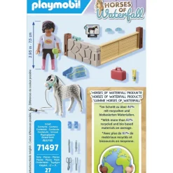 Thérapeute et cheval Playmobil Horses of Waterfall 71497
