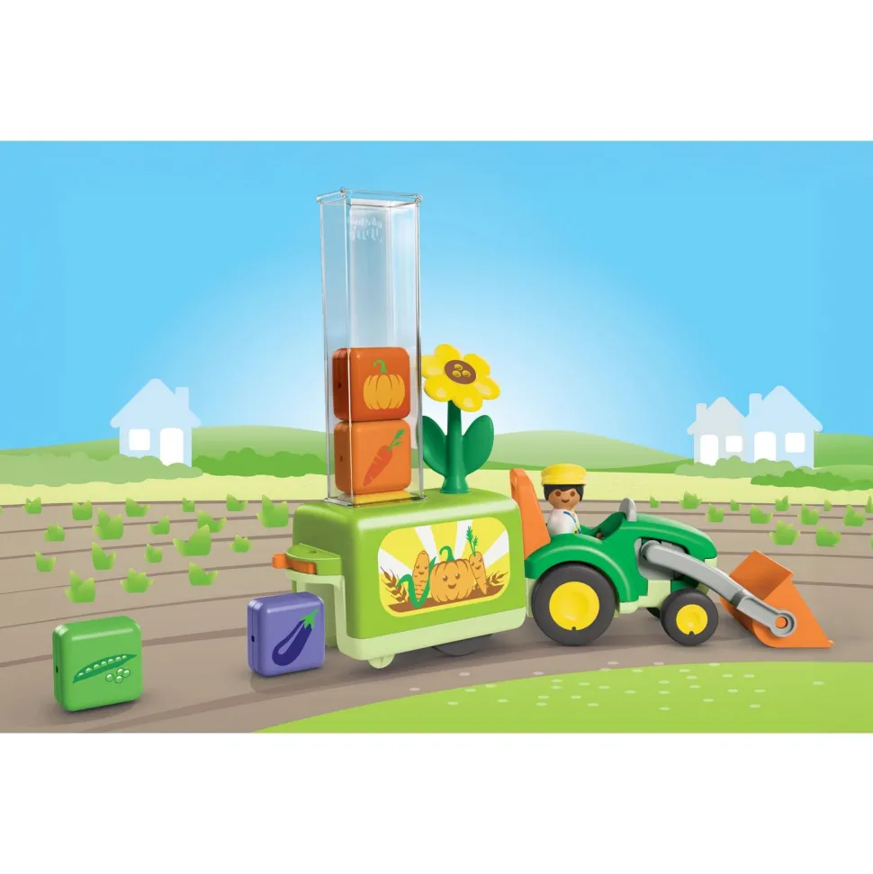 Tracteur avec planteuse - Playmobil junior 71773
