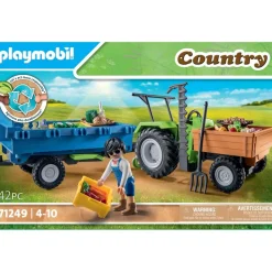 Tracteur avec remorque Playmobil Country 71249