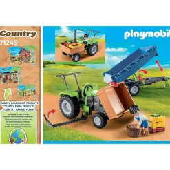 Tracteur avec remorque Playmobil Country 71249