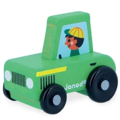 Tracteur vert en bois - Cross roads