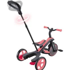 Tricycle explorer V2 - 4 en 1 rose corail