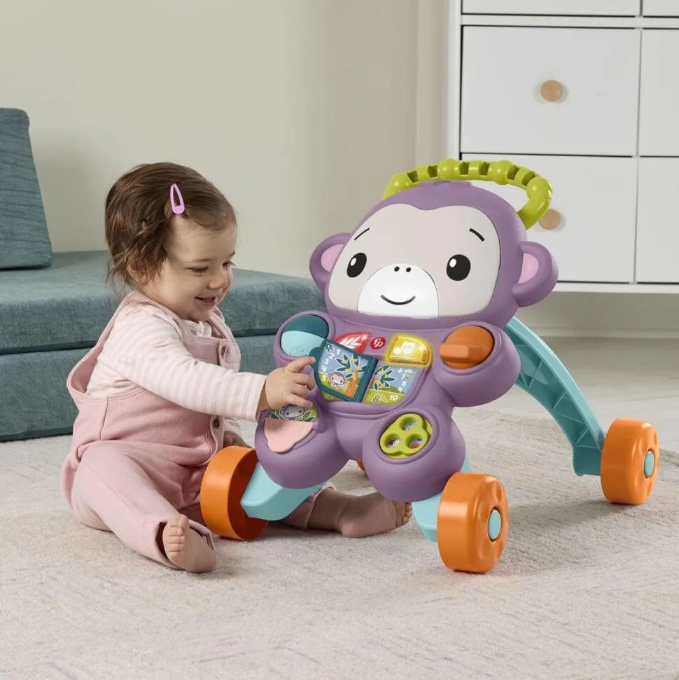 Trotteur singe violet Fisher Price