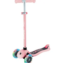 Trottinette 3 roues Primo Lights rose pastel