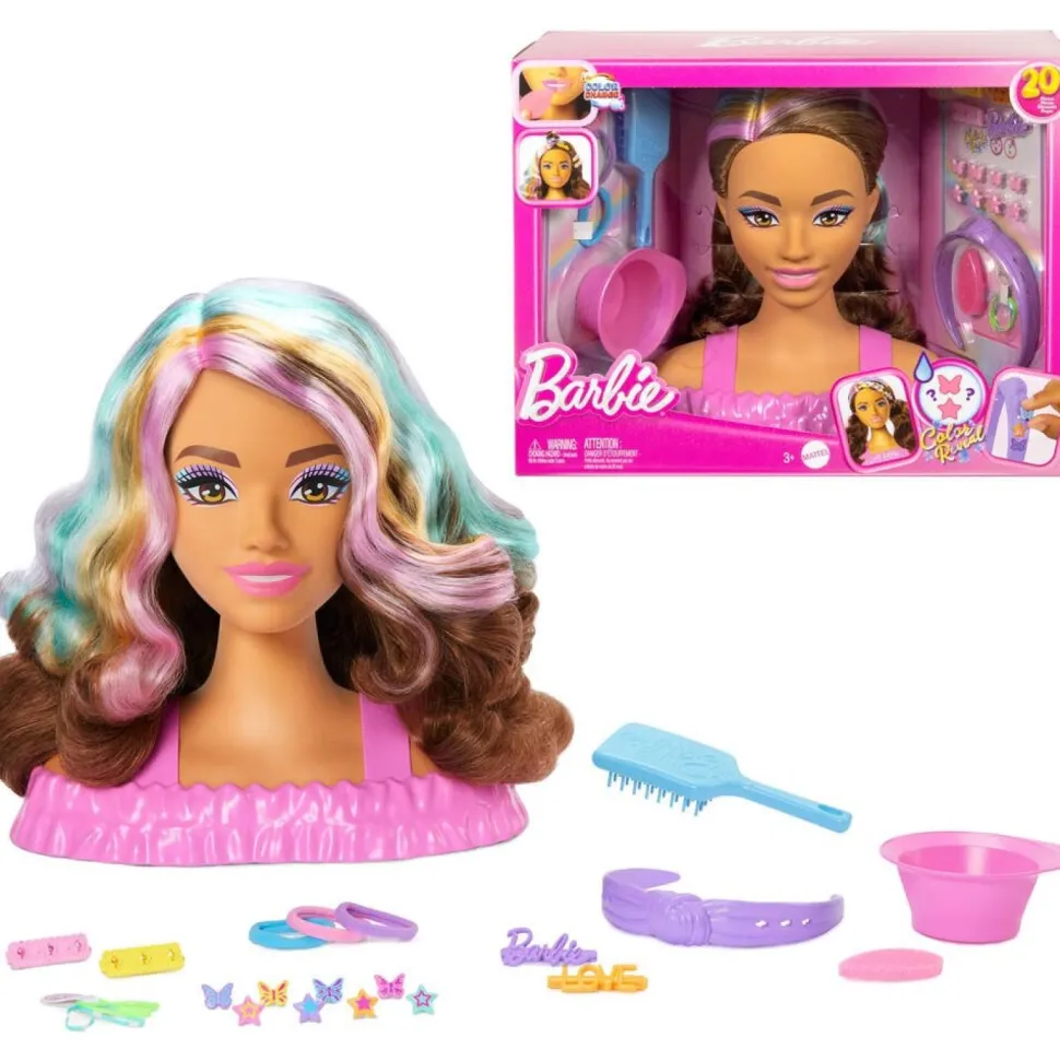 Tête à coiffer Barbie brune