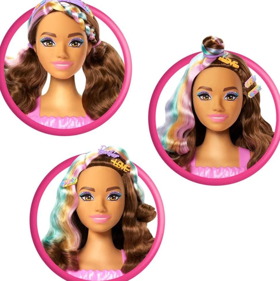 Tête à coiffer Barbie brune