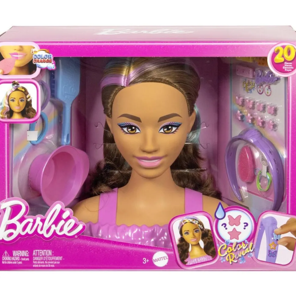 Tête à coiffer Barbie brune