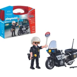 Valisette Motard de police Playmobil City Action 5648