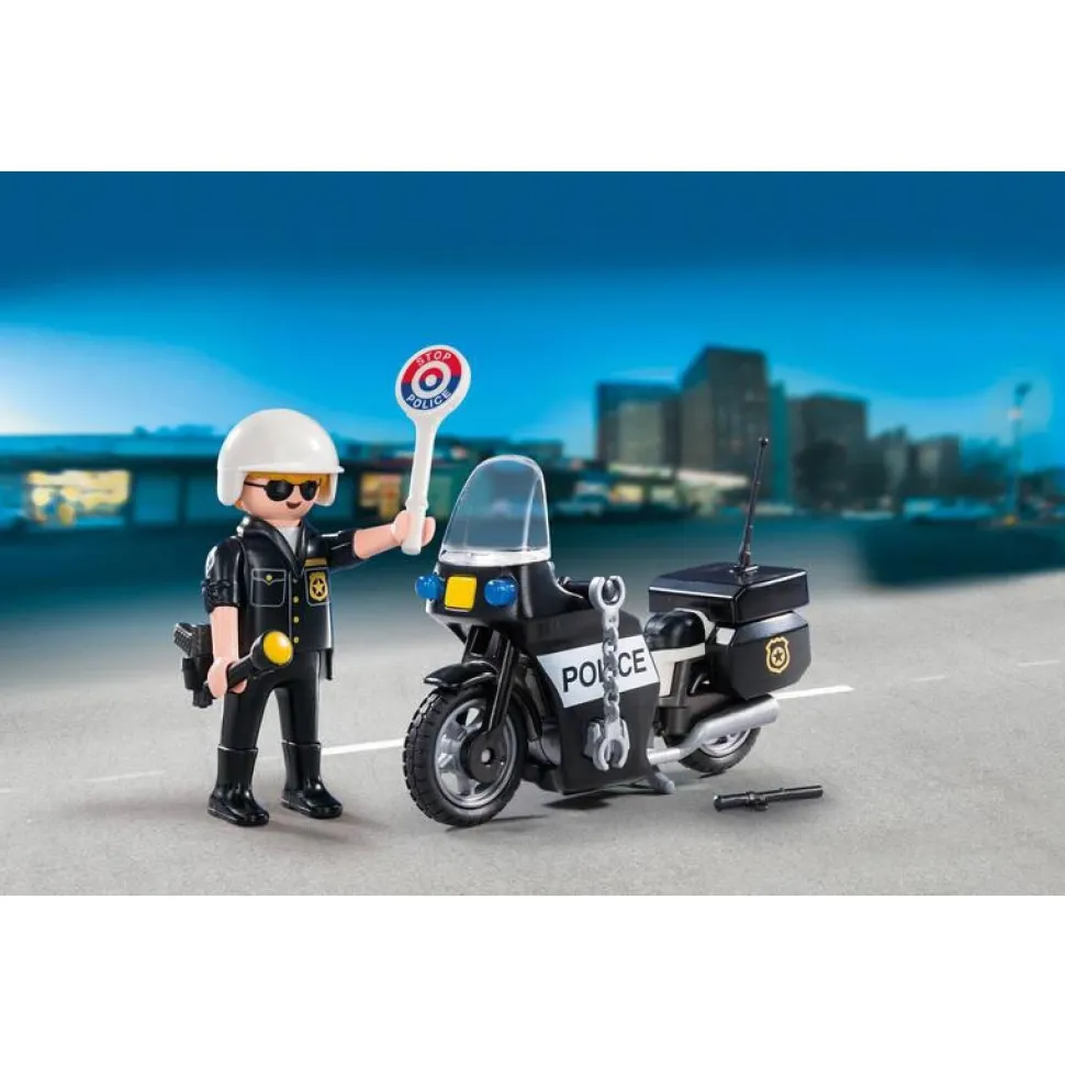 Valisette Motard de police Playmobil City Action 5648