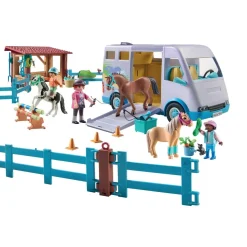 Van pour cheval et poneys avec enclos Playmobil Horses of Waterfall 71493
