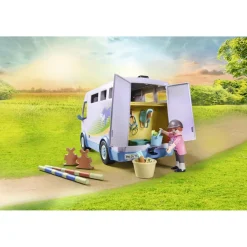 Van pour cheval et poneys avec enclos Playmobil Horses of Waterfall 71493