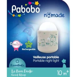 Veilleuse nomade beige dans les bois