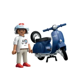Vespa 150 Sprint Veloce 1969 Bleu Playmobil 71622