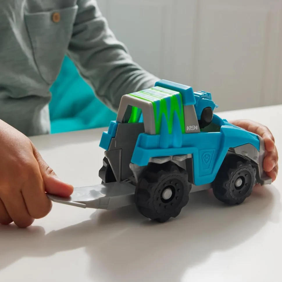 Véhicule 15 cm et figurine La Pat Patrouille : véhicule de sauvetage Rex