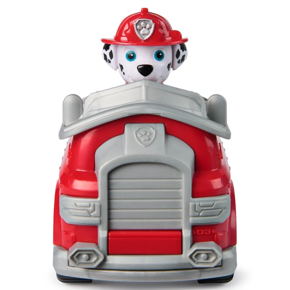 Véhicule 15 cm et figurine La Pat Patrouille : Camion de pompier Marcus