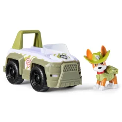 Véhicule 15 cm et figurine La Pat Patrouille : véhicule de la jungle Tracker