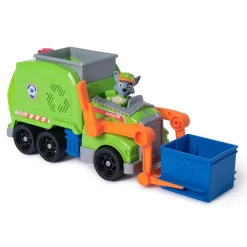 Véhicule 15 cm et figurine La Pat Patrouille : Camion Benne Crush N Roll Rocky