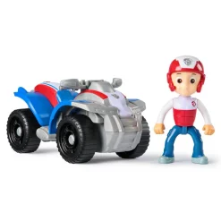 Véhicule 15 cm et figurine La Pat Patrouille : Quad de sauvetage Ryder