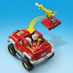 Véhicule de pompiers avec bidon enflammé PLAYMOBIL ACTION HEROES 71824