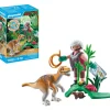 Vélociraptor et explorateur avec Lasso Playmobil Dinos 71823