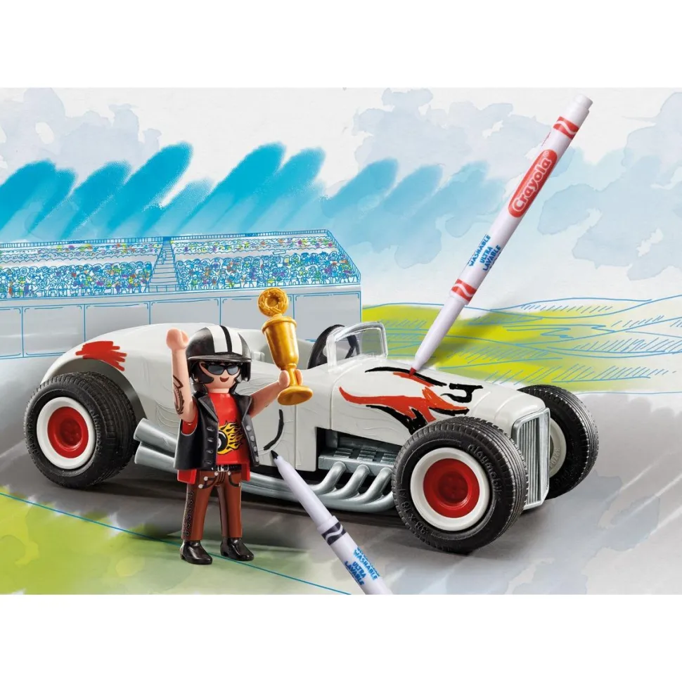 Voiture de course Playmobil Color 71376