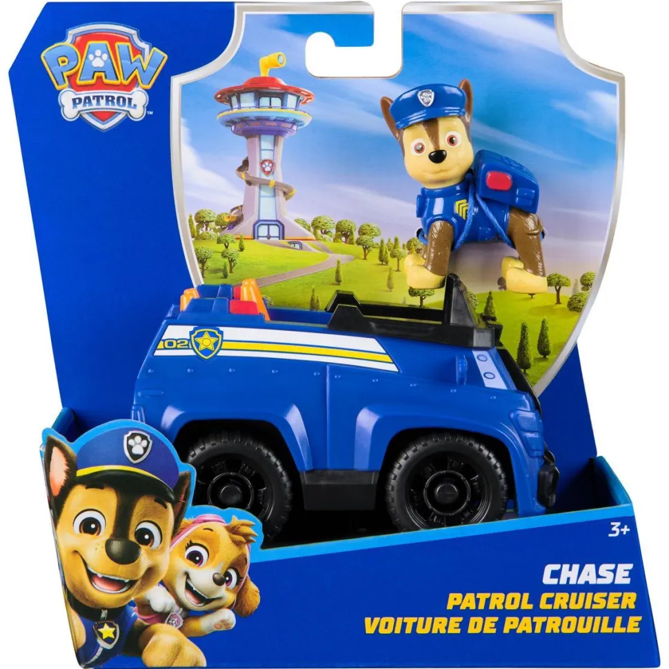 Voiture de Patrouille Chase - Véhicule 15 cm et figurine La Pat Patrouille