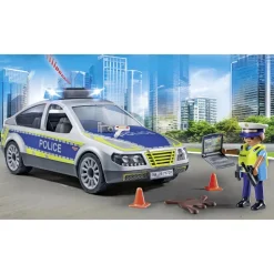 Voiture de police avec sirène et gyrophare PLAYMOBIL ACTION HEROES 71729