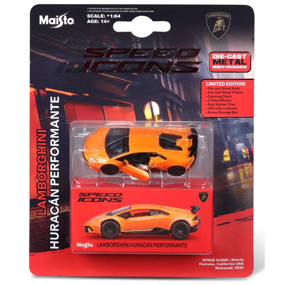 Voiture die cast Lamborghini Huracan Performante Collection Speed Icons 1:64