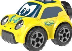 Voiture Radiocommandee Follow Me Jaune Avec Volant