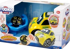 Voiture Radiocommandee Follow Me Jaune Avec Volant