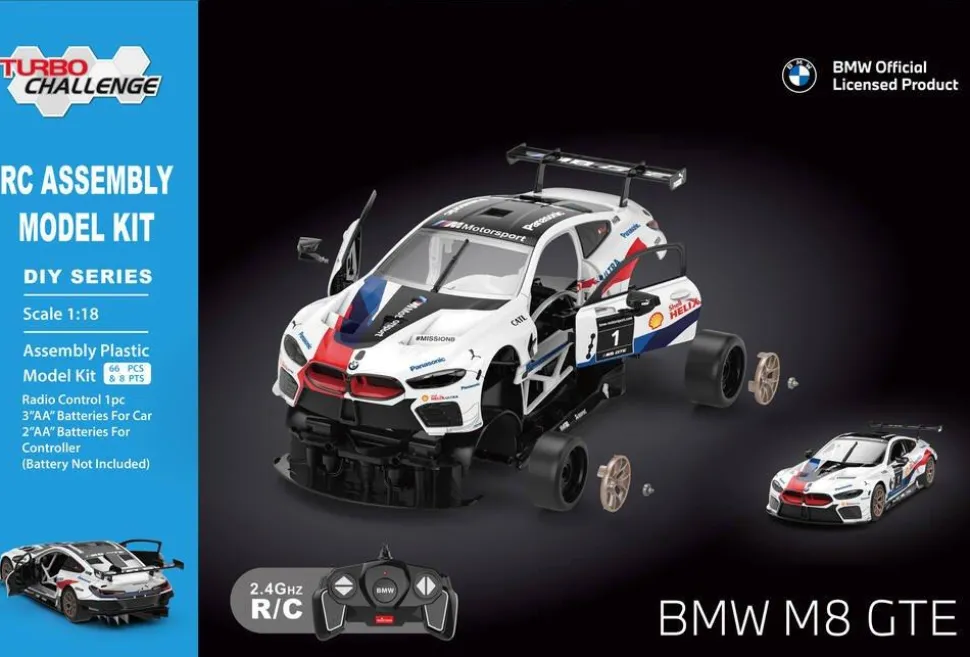 Voiture télécommandée BMW M8 Gte 24ghz Echelle 1/18