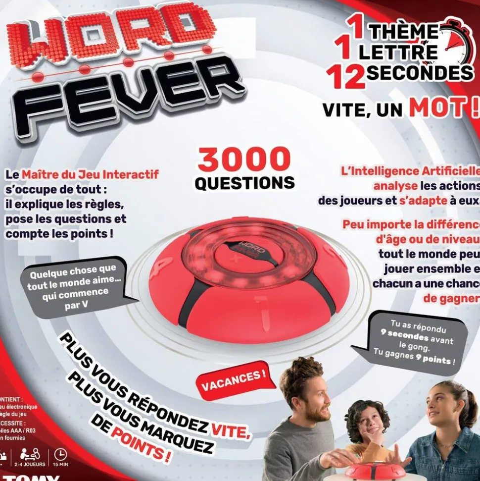 Word Fever, Jeu De Famille Électronique,