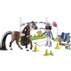 Zoe et Blaze avec parcours d'obstacles Playmobil Horses of Waterfall 71355