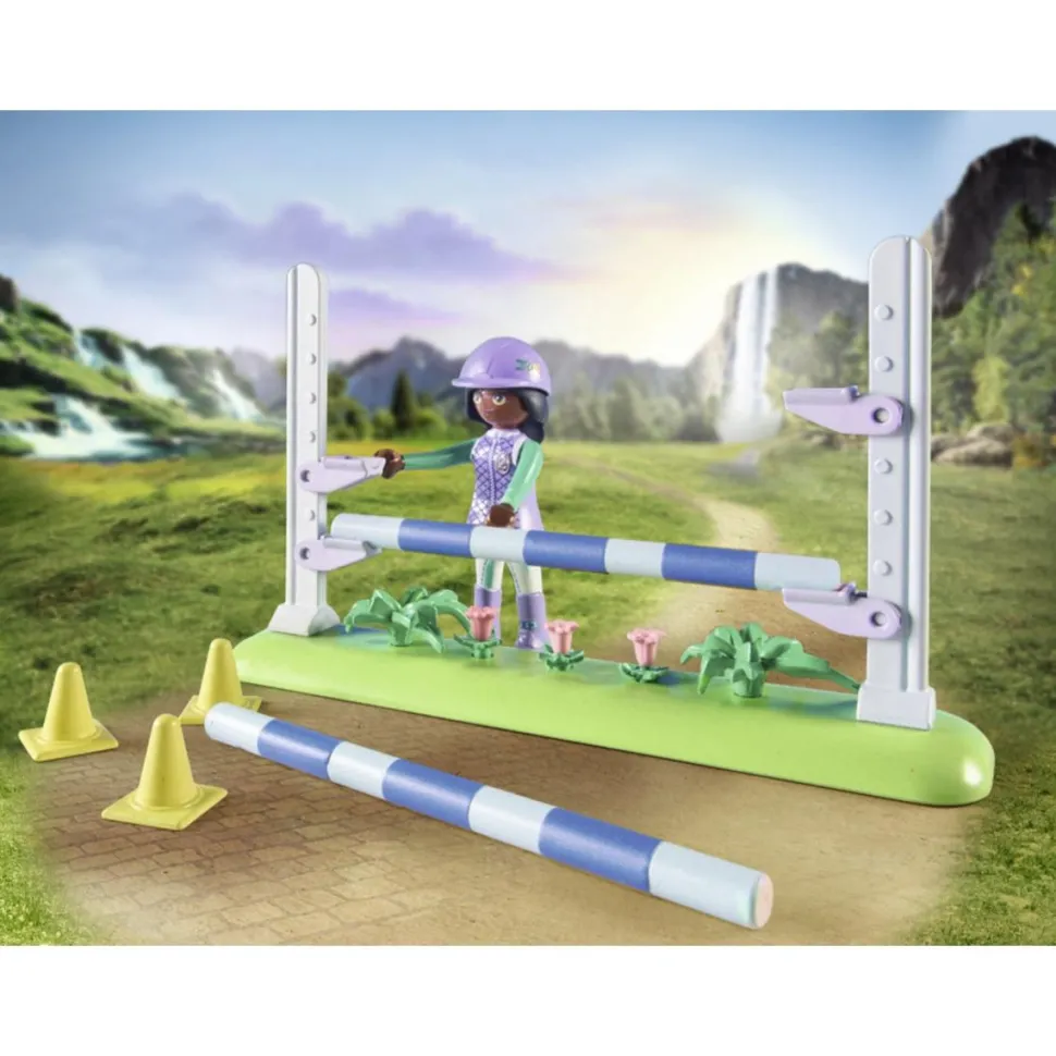 Zoe et Blaze avec parcours d'obstacles Playmobil Horses of Waterfall 71355
