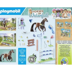 Zoe et Blaze avec parcours d'obstacles Playmobil Horses of Waterfall 71355